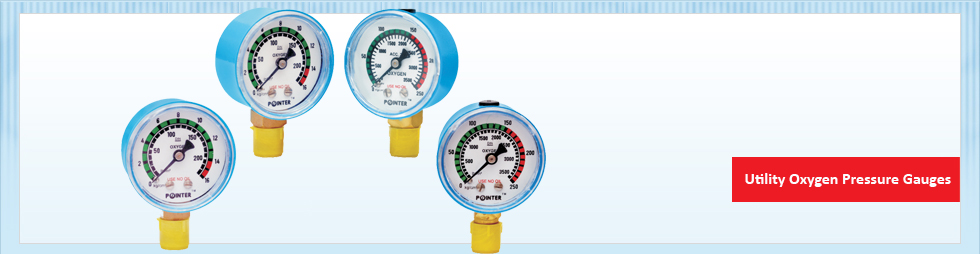 Utility Oxygen Pressure Gauges