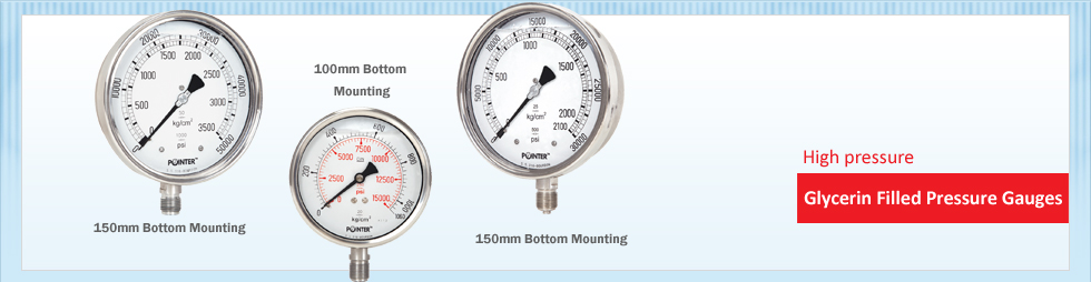 High Pressure Glycerin Filled Pressure Gauge